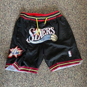Philadelphia 76ers 'Black' Team Shorts